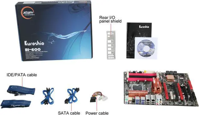 Alt view image 5 of 5 - JetWay JBI-600-LF LGA 1366 Intel X58 ATX Intel Motherboard