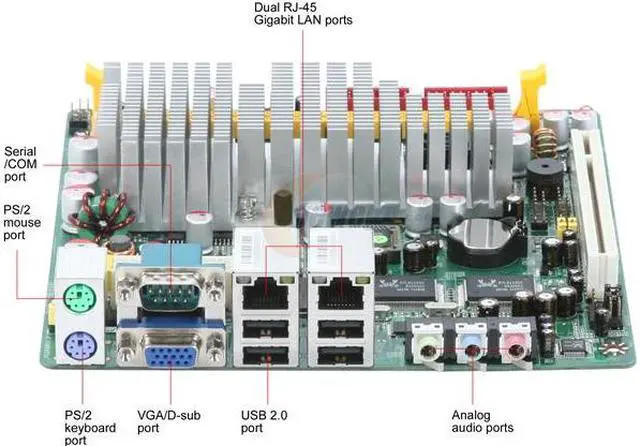 Alt view image 2 of 5 - JetWay J7F4K1G2ES-LF VIA NanoBGA C7 Processor @ FSB 400/800MHz Support 800 MHz to 2.0 GHz Core Clock and Low Voltage Edition Included VIA NanoBGA2 VIA CN700 Mini ITX Motherboard / CPU Combo