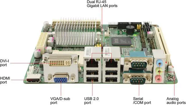 Alt view image 8 of 11 - JetWay JNF93R-LF Socket P Intel GM45 HDMI Mini ITX Intel Motherboard