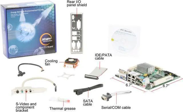 Alt view image 11 of 11 - JetWay JNF93R-LF Socket P Intel GM45 HDMI Mini ITX Intel Motherboard