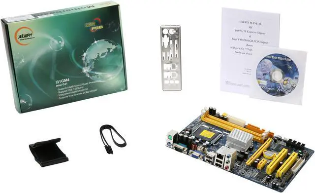 Alt view image 5 of 5 - JetWay JI31GM4-L-LF LGA 775 Intel G31 Micro ATX Intel Motherboard
