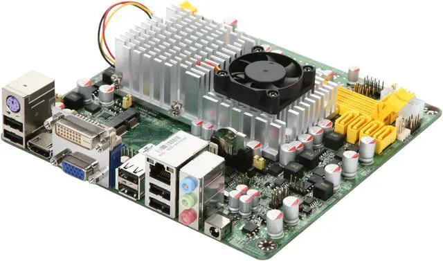 Main image of JetWay JNC63P-330-LF Intel Atom 330 1.6GHz Dual Core NVIDIA ION Mini ITX Motherboard / CPU Combo
