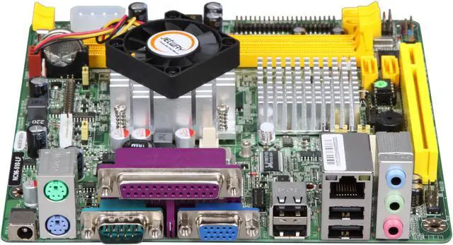 Alt view image 2 of 5 - JetWay JNC96-510-LF Intel Atom D510 Intel NM10 Mini ITX Motherboard / CPU Combo