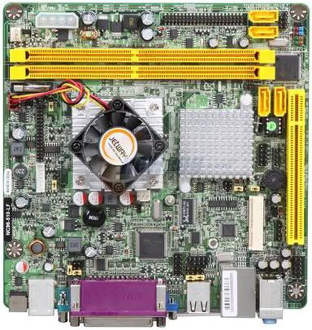 Alt view image 3 of 5 - JetWay JNC96-510-LF Intel Atom D510 Intel NM10 Mini ITX Motherboard / CPU Combo