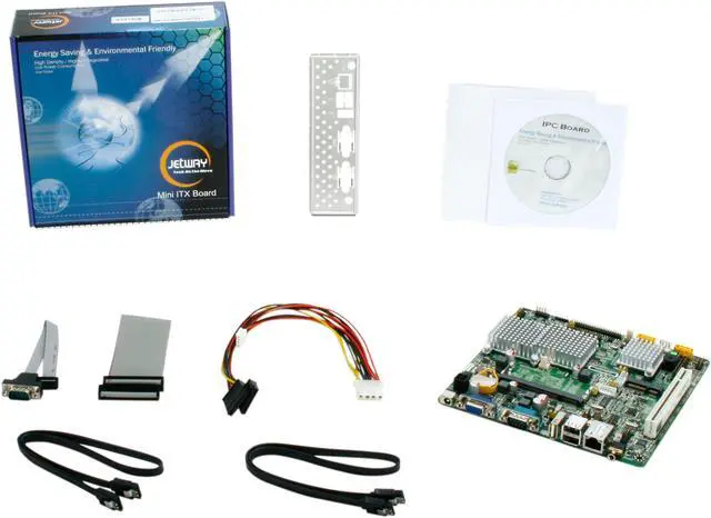 Alt view image 5 of 5 - JetWay JNF95A-270-LF Intel Atom N270 PBGA437 Intel 945GSE Mini ITX Motherboard / CPU Combo