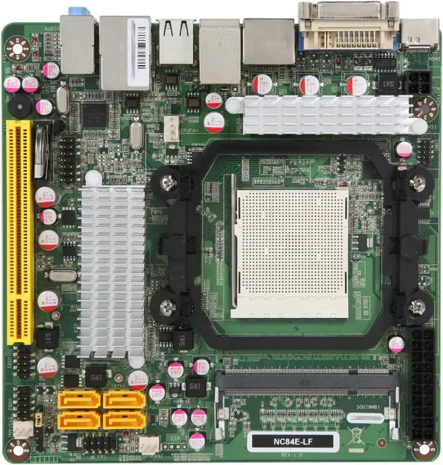 Alt view image 3 of 5 - JetWay JNC84E-LF AM3/AM2+/AM2 AMD 785G HDMI Mini ITX AMD Motherboard