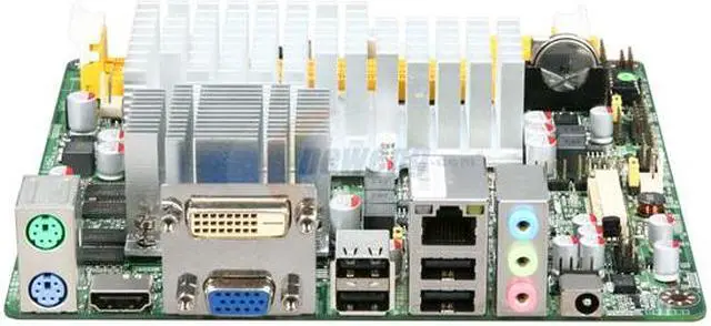 Alt view image 2 of 5 - JetWay JNC98-525E-LF Intel Atom D525 (1.8GHz, dual-core, 1MB L2 Cache) BGA559 Intel NM10 Mini ITX Motherboard / CPU Combo