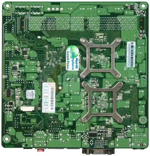 Alt view image 4 of 5 - JetWay JNC98-525E-LF Intel Atom D525 (1.8GHz, dual-core, 1MB L2 Cache) BGA559 Intel NM10 Mini ITX Motherboard / CPU Combo