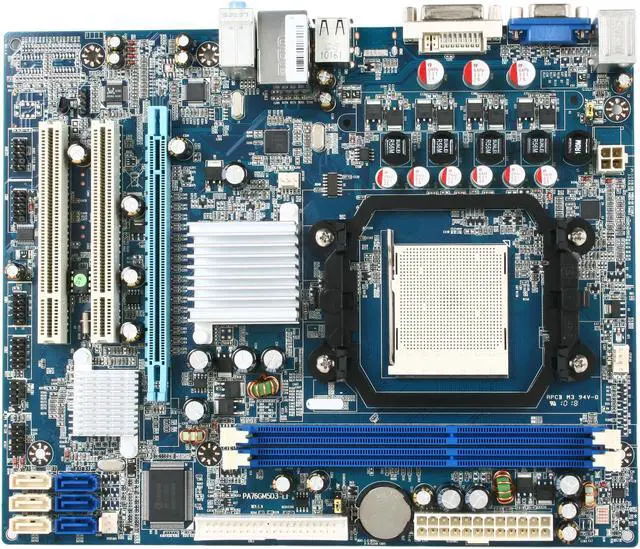 Alt view image 3 of 5 - JetWay JPA76GM5D3-LF AM3 AMD 760G Micro ATX AMD Motherboard