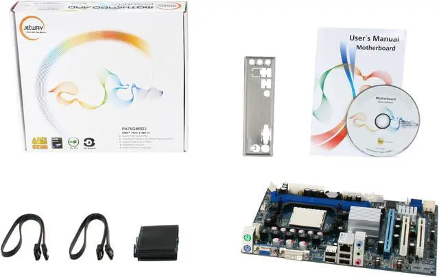 Alt view image 5 of 5 - JetWay JPA76GM5D3-LF AM3 AMD 760G Micro ATX AMD Motherboard