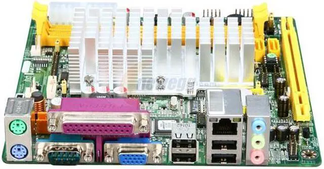 Alt view image 2 of 5 - JetWay JNC94FL-525-LF Intel Atom D525 (1.8GHz, dual core ) BGA559 Intel NM10 Mini ITX Motherboard / CPU Combo
