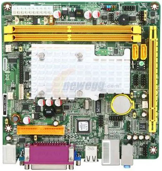Alt view image 3 of 5 - JetWay JNC94FL-525-LF Intel Atom D525 (1.8GHz, dual core ) BGA559 Intel NM10 Mini ITX Motherboard / CPU Combo