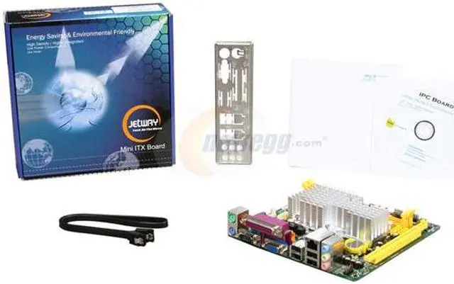 Alt view image 5 of 5 - JetWay JNC94FL-525-LF Intel Atom D525 (1.8GHz, dual core ) BGA559 Intel NM10 Mini ITX Motherboard / CPU Combo