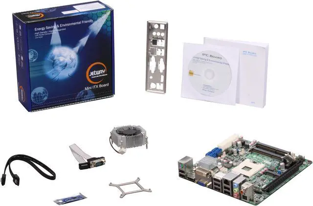 Alt view image 5 of 5 - JetWay JNF98-QM57-LF Socket G (PGA 988) Intel QM57 HDMI Mini ITX Intel Motherboard