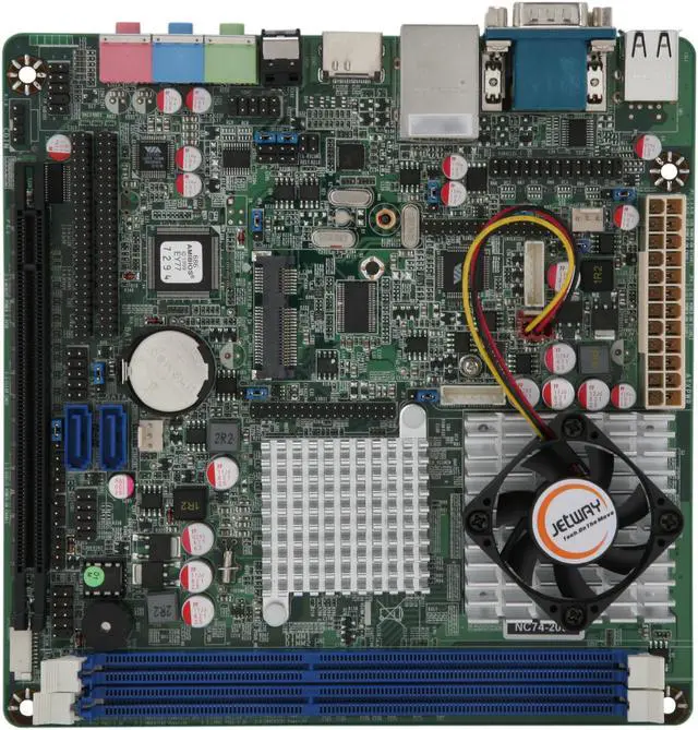 JetWay JNC74-2007 VIA Nano L2007 (1.6GHz 25W) Mini ITX Motherboard ...
