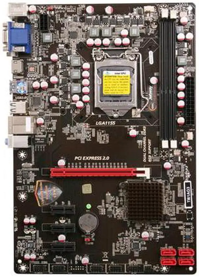 Alt view image 3 of 5 - JetWay JTI61AG3 LGA 1155 Intel H61 HDMI USB 3.0 ATX Intel Motherboard