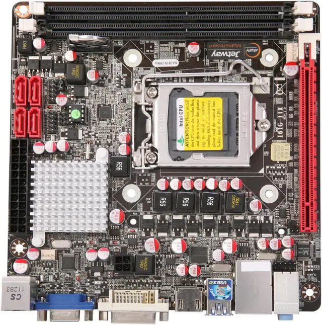 Alt view image 3 of 5 - JetWay JI61G-ITX LGA 1155 Intel H61 HDMI USB 3.0 Mini ITX Intel Motherboard