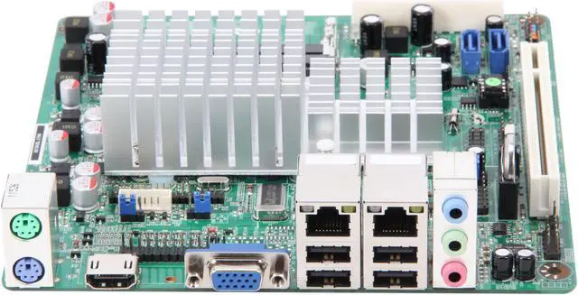 Alt view image 2 of 5 - JetWay JNC9KDL-2700 Intel Atom D2700 (2.13GHz, Dual-Core) Intel NM10 Mini ITX Motherboard / CPU Combo