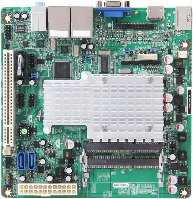 Alt view image 3 of 5 - JetWay JNC9KDL-2700 Intel Atom D2700 (2.13GHz, Dual-Core) Intel NM10 Mini ITX Motherboard / CPU Combo