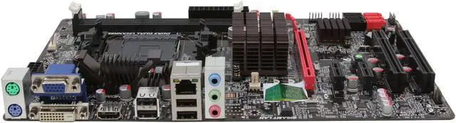 Alt view image 2 of 5 - JetWay JTA980AG AM3+ AMD 880G HDMI ATX AMD Motherboard