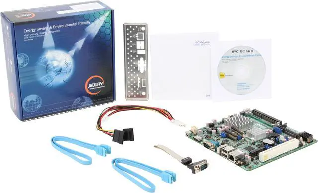 Alt view image 5 of 5 - JetWay JNF9C-2600 Intel Atom N2600 (1.6GHz, Dual-Core) Intel NM10 Mini ITX Motherboard / CPU Combo