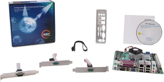 Alt view image 5 of 5 - JetWay JNC9MGL-525 Intel Atom D525 (1.8GHz, Dual-Core) Intel NM10 Mini ITX Motherboard / CPU Combo