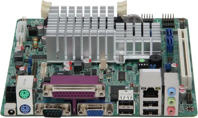 Alt view image 2 of 5 - JetWay JNC9I-525 Intel Atom D525 (1.8GHz, Dual Core) Intel NM10 Mini ITX Motherboard / CPU Combo