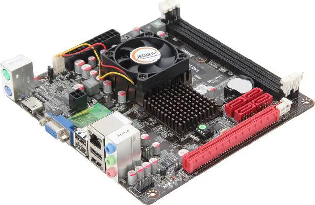 Main image of JetWay JTAE24G-ITX AMD E-240 APU @1.5GHz AMD Hudson D1 Mini ITX Motherboard / CPU Combo