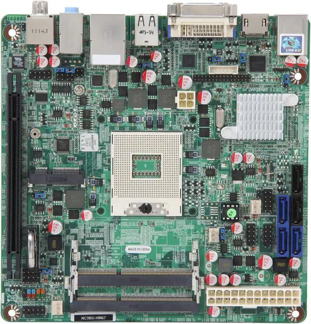 Alt view image 3 of 8 - JetWay JNC9BU-HM67 Socket G2 (rPGA 988B) Intel HM67 HDMI USB 3.0 Mini ITX Intel Motherboard