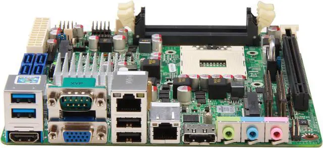 Alt view image 2 of 5 - JetWay JNF9G-QM77 Socket G2 (rPGA 988B) Intel QM77 HDMI USB 3.0 Mini ITX Intel Motherboard
