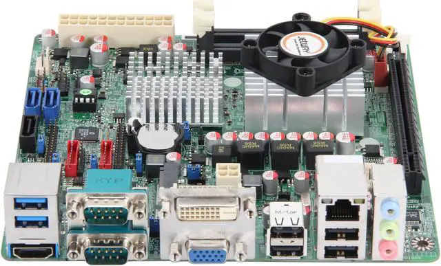 Alt view image 2 of 5 - JetWay JNC9Q-847 Intel Celeron 847 Dual Core Mobile Processor 1.1 GHz @ 17W (FCBGA1023) Intel NM70 Mini ITX Motherboard / CPU Combo