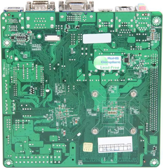 Alt view image 4 of 5 - JetWay JNC9Q-847 Intel Celeron 847 Dual Core Mobile Processor 1.1 GHz @ 17W (FCBGA1023) Intel NM70 Mini ITX Motherboard / CPU Combo
