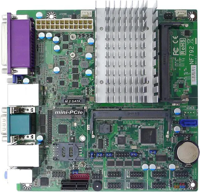 Alt view image 2 of 4 - JetWay JNF792T2-3160 Mini ITX Motherboard / CPU Combo