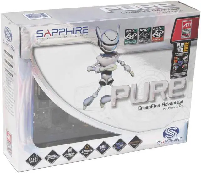 Alt view image 5 of 5 - SAPPHIRE PC-A9RD480Adv 939 ATI Radeon Xpress 200 CrossFire ATX AMD CrossFire Motherboard