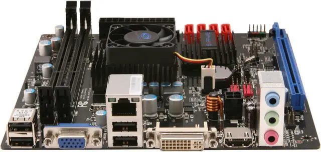 Alt view image 2 of 5 - SAPPHIRE Pure White Fusion E350 AMD E-350 APU (1.6GHz, Dual-Core) AMD Hudson M1 Mini ITX Motherboard / CPU Combo