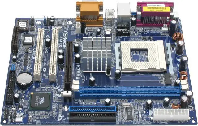 Alt view image 3 of 5 - ASRock K7VM3 462(A) VIA KM266Pro Micro ATX AMD Motherboard
