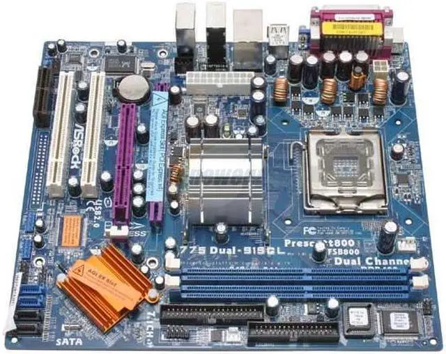 Alt view image 2 of 4 - ASRock 775Dual-915GL LGA 775 Intel 915GL Micro ATX Intel Motherboard