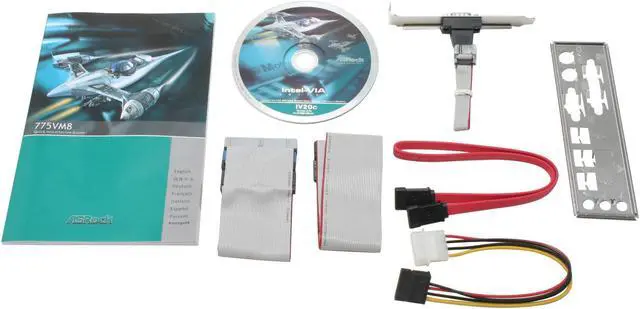 Alt view image 3 of 4 - ASRock 775VM8 LGA 775 VIA PM800 Micro ATX Intel Motherboard