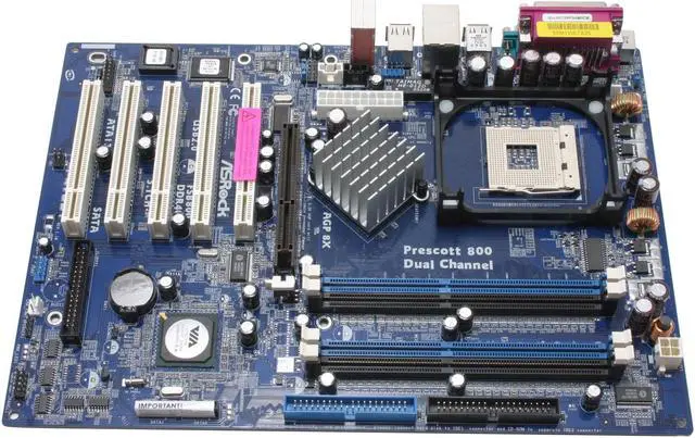 Alt view image 2 of 4 - ASRock P4V88+ Socket 478 VIA PT800 ATX Intel Motherboard