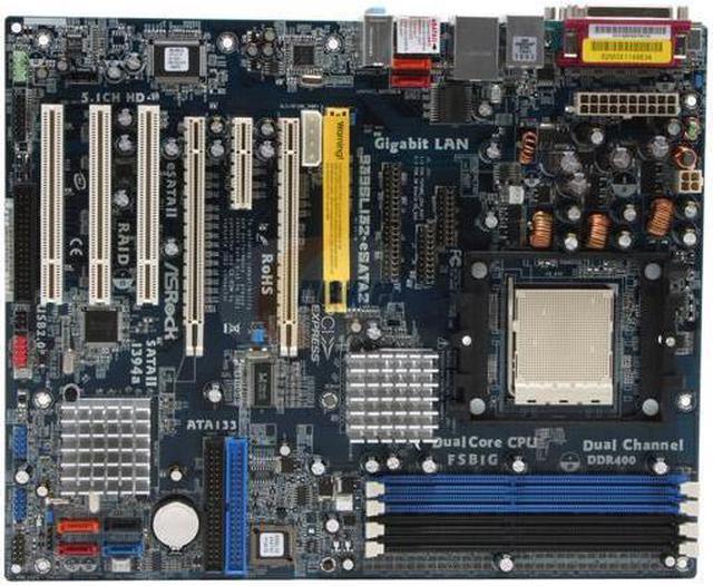 Alt view image 3 of 5 - ASRock 939SLI32-eSATA2 939 ULi M1697 ATX AMD Motherboard