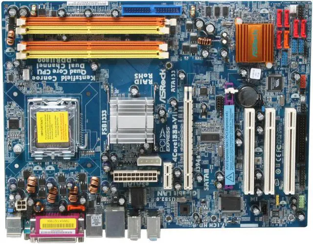 Alt view image 3 of 10 - ASRock 4Core1333-Viiv LGA 775 Intel P965 Express ATX Intel Motherboard