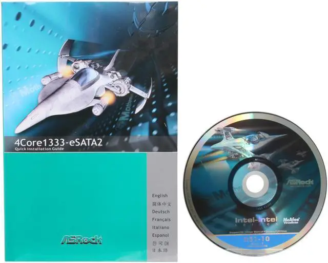 Alt view image 6 of 7 - ASRock 4Core1333-eSATA2 R5.0 LGA 775 Intel P31 ATX Intel Motherboard