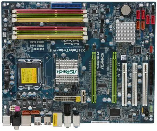 Alt view image 3 of 5 - ASRock X48TurboTwins-WiFi LGA 775 Intel X48 ATX Intel Motherboard