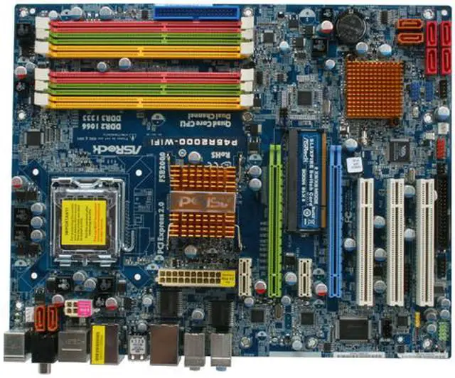 Alt view image 3 of 5 - ASRock P45R2000-WiFi LGA 775 Intel P45 ATX Intel Motherboard