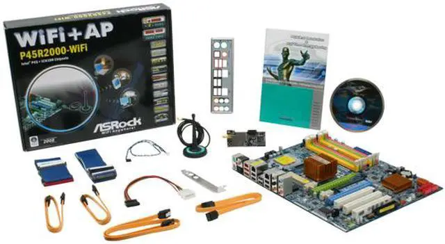 Alt view image 5 of 5 - ASRock P45R2000-WiFi LGA 775 Intel P45 ATX Intel Motherboard