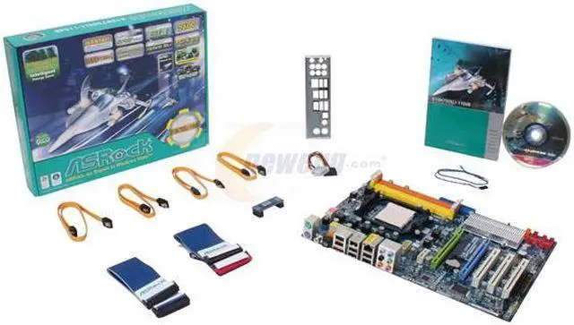 Alt view image 5 of 5 - ASRock K10N750SLI-110dB AM2+/AM2 NVIDIA nForce 750a SLI ATX AMD Motherboard