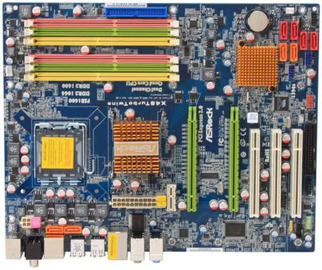 Alt view image 3 of 5 - ASRock X48TurboTwins LGA 775 Intel X48 ATX Intel Motherboard