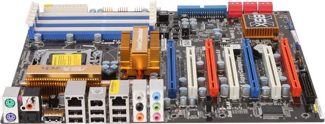 Alt view image 2 of 5 - ASRock X58 Supercomputer LGA 1366 Intel X58 ATX Intel Motherboard