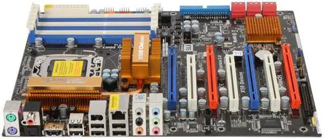 Alt view image 2 of 5 - ASRock X58 Deluxe LGA 1366 Intel X58 ATX Intel Motherboard