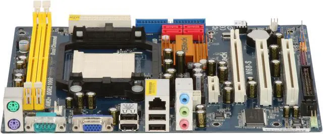 Alt view image 2 of 5 - ASRock N68-S AM2+/AM2 NVIDIA GeForce 7025 Micro ATX AMD Motherboard
